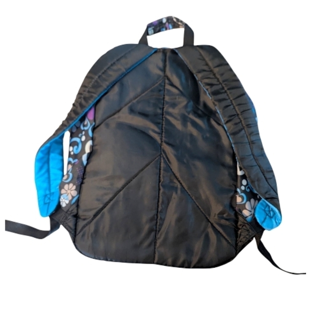 NWOT Fuel Floral Peace Sign Backpack w Laptop Pocket Water Resistant - Picture 4 of 4